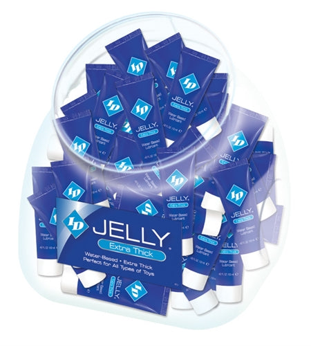 ID Jelly Extra Thick Water-Based Lubricant 12ml Tubes 72 Pieces Jar by ID - Lubricants from LoveMart Co.
