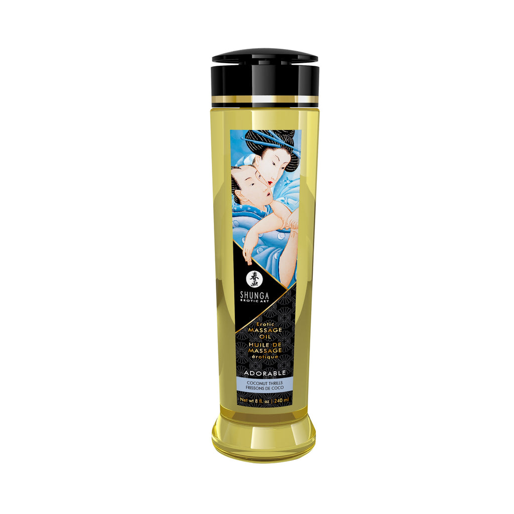 Massage Oils - Adorable 8 Fl. Oz. Coconut Thrills by Shunga from LoveMart Co.