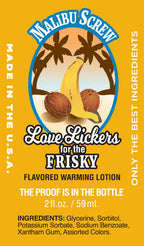 Love Lickers Massage Oil - Malibu Screw - 1.76 Fl. Oz. by Little Genie from LoveMart Co.