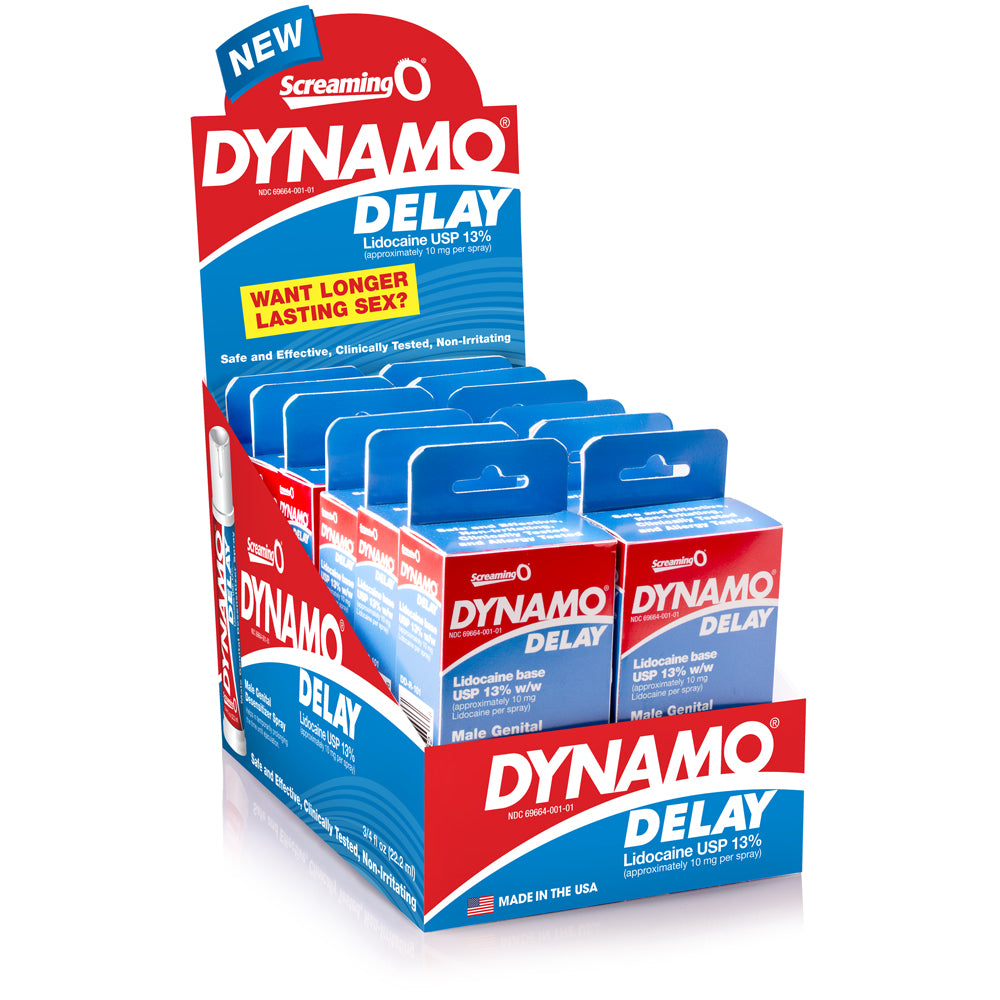 Dynamo Delay Spray - 12 Count Display by Screaming O from LoveMart Co.
