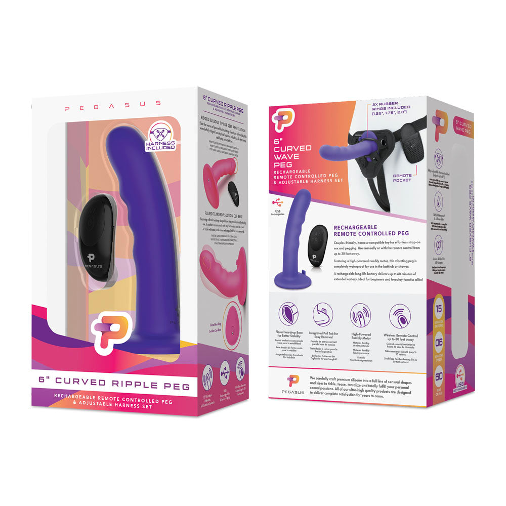 Pegasus 6 Inch Curved Wave Peg by Last Lixxx from LoveMart Co.