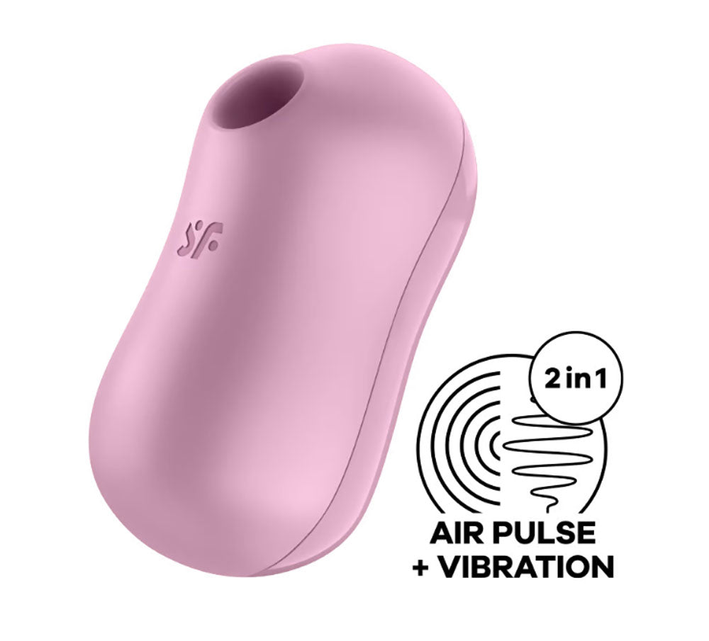 Satisfyer Cotton Candy - Air Pulse Stimulator Plus Vibrator by Satisfyer from LoveMart Co.