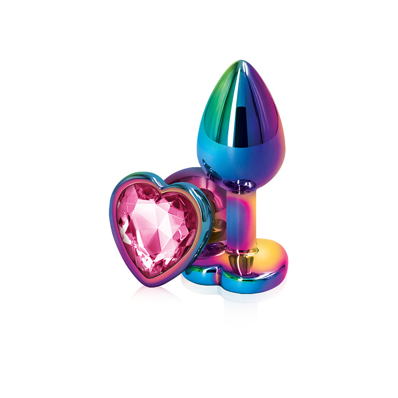 Rear Assets - Multicolor Heart - Small - Pink by nsnovelties from LoveMart Co.