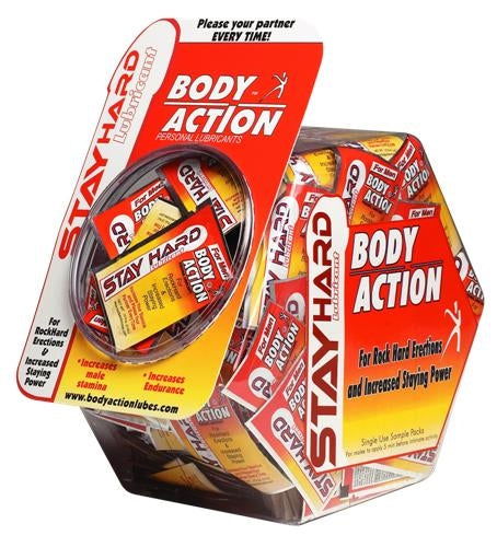 Stay Hard Pillow Packs Jar-144 Count by Body Action from LoveMart Co.