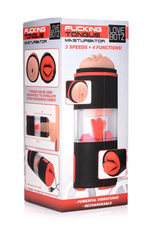 Flicking Tongue Masturbator by XR Brands from LoveMart Co.