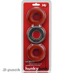 Huj3 C-Ring 3-Pack - Cherry / Ice by Oxballs from LoveMart Co.