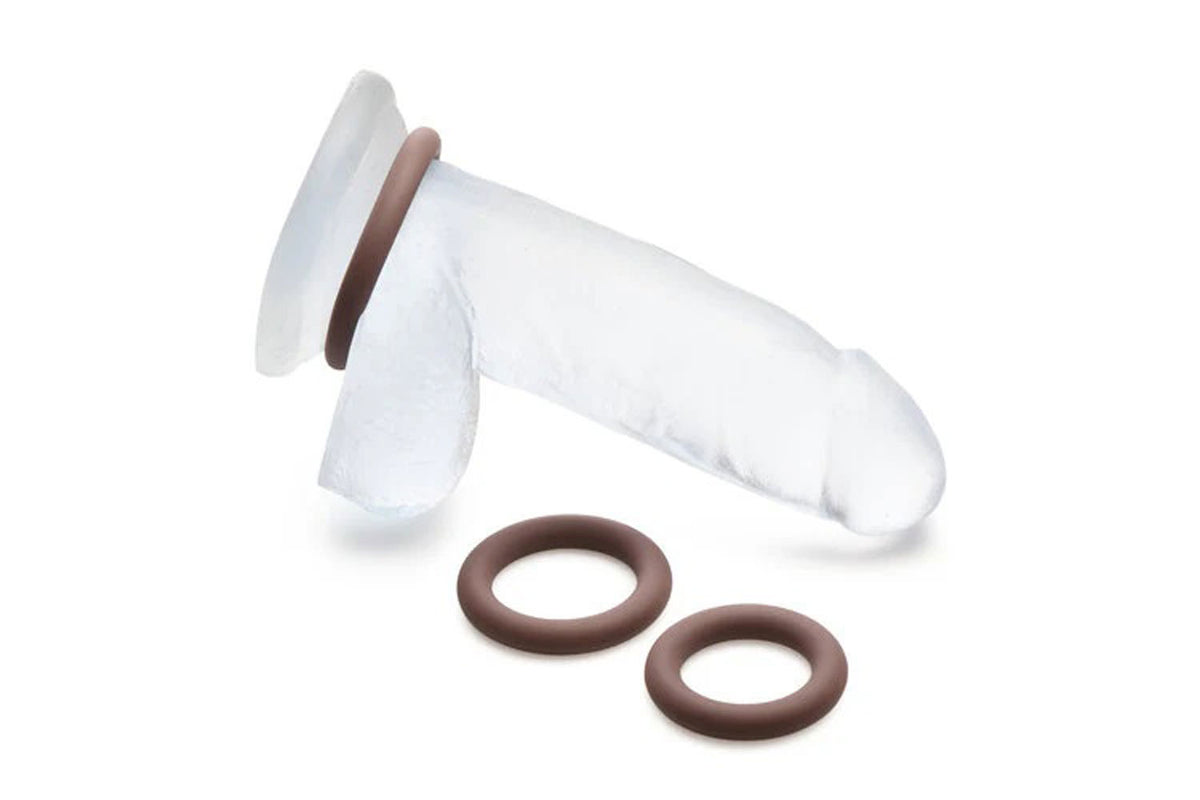 Jock Silicone Cock Ring Set in - Dark by Curve Toys from LoveMart Co.
