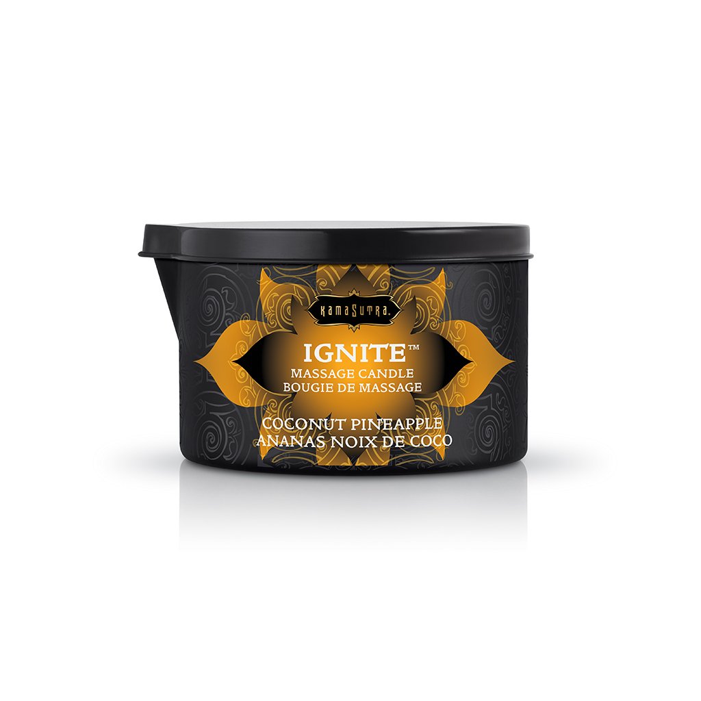 Ignite Coconut Pineapple Massage Candle - 6 Oz by Kama Sutra from LoveMart Co.