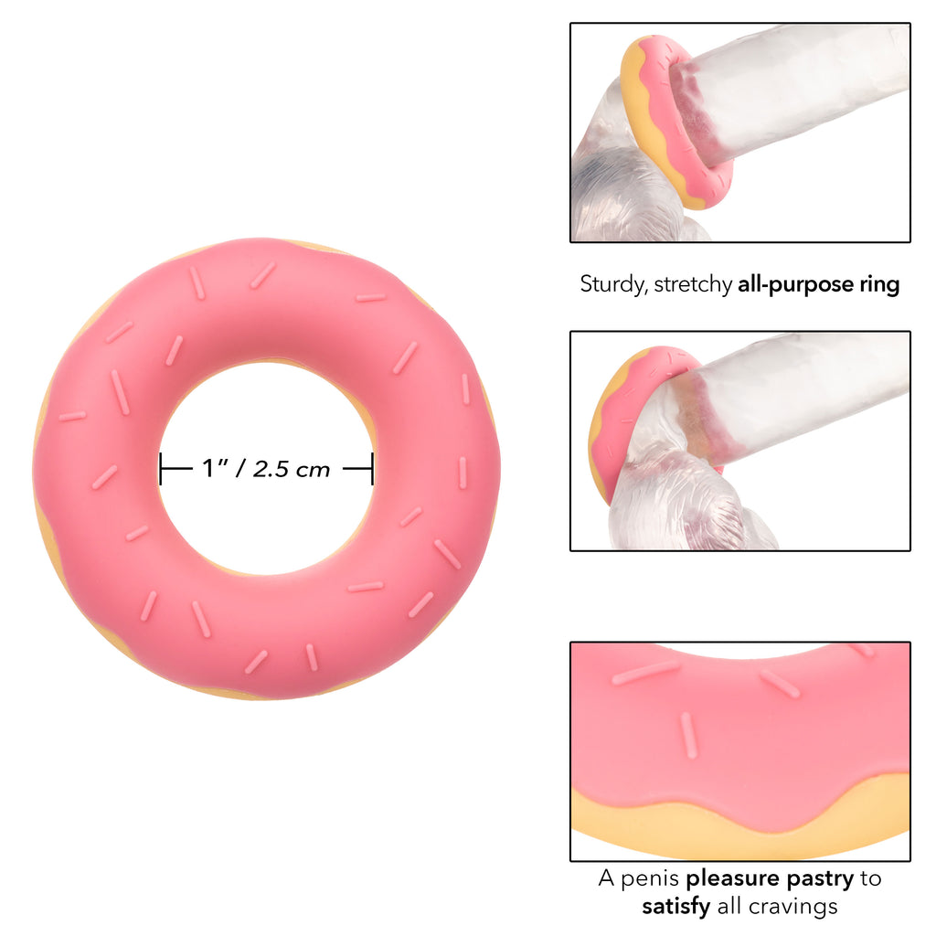 Naughty Bits Dickin Donuts Silicone Donut Cock Ring by CalExotics from LoveMart Co.