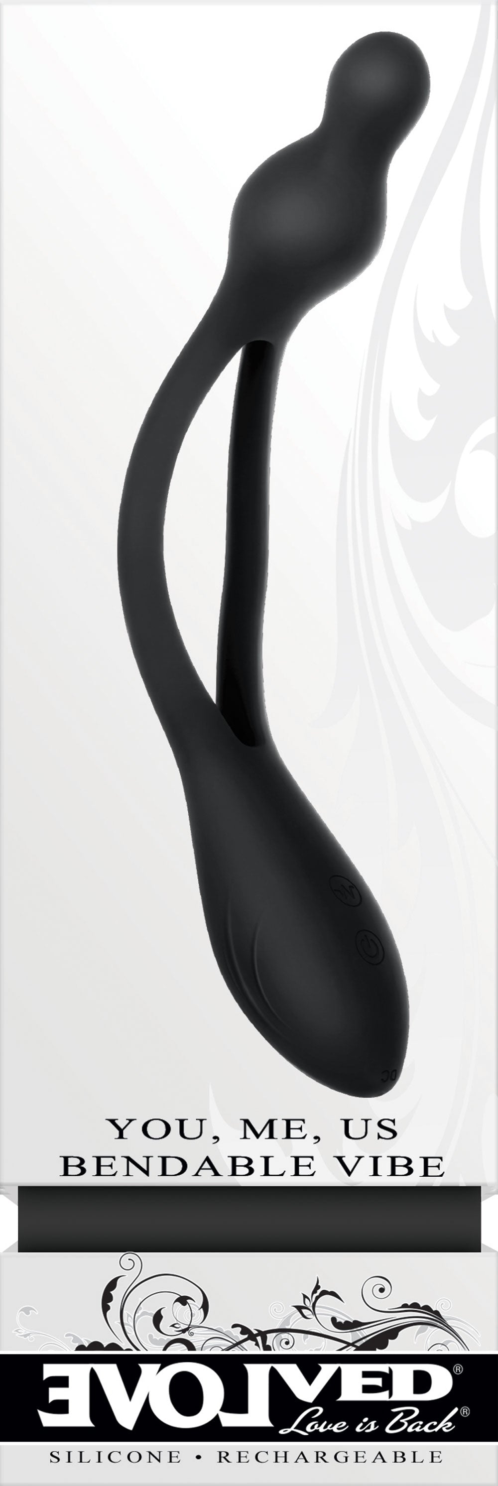 You, Me, Us Bendable Vibe by Evolved Novelties from LoveMart Co.