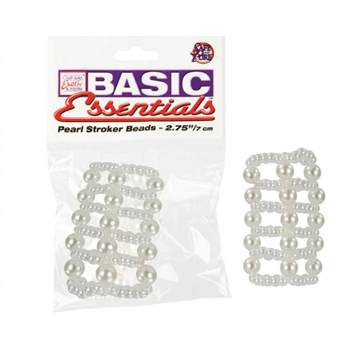 Basic Pearl Stroker Beads - Large by CalExotics from LoveMart Co.