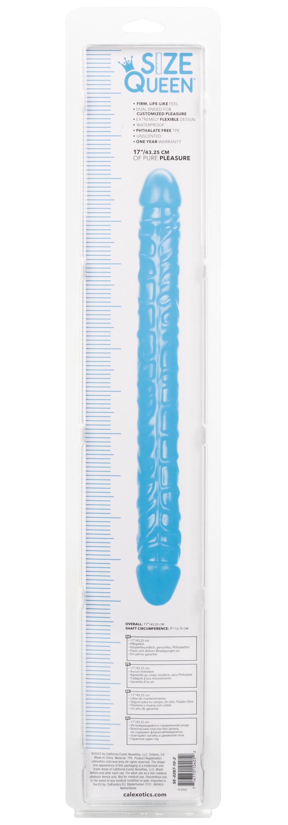 Size Queen 17 inch/43.25 Cm by CalExotics from LoveMart Co.