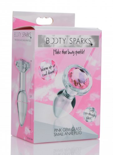 Gem Glass Anal Plug - Small by XR Brands from LoveMart Co.