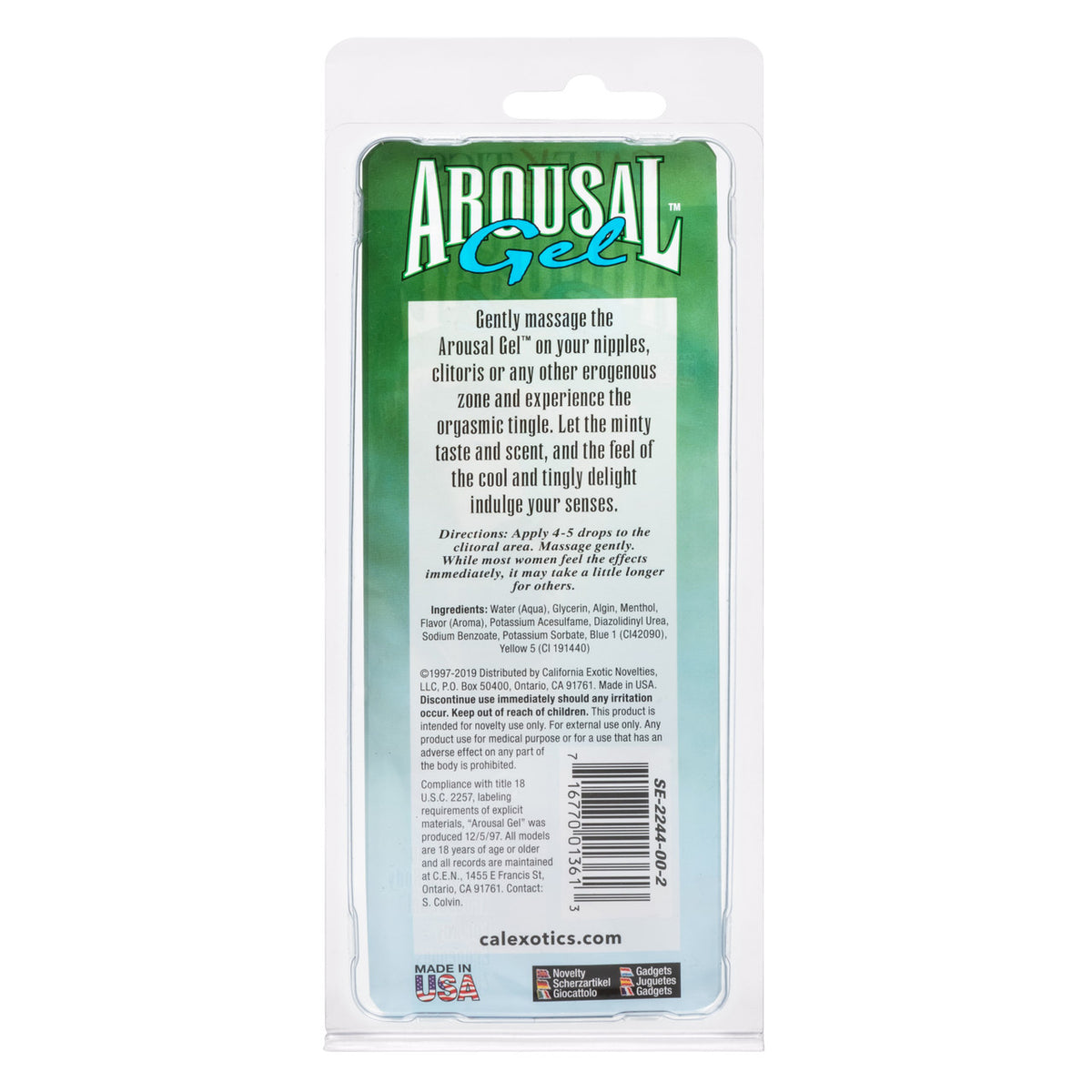 Arousal Gel - 0.25 Fl Oz./ 7ml by CalExotics from LoveMart Co.