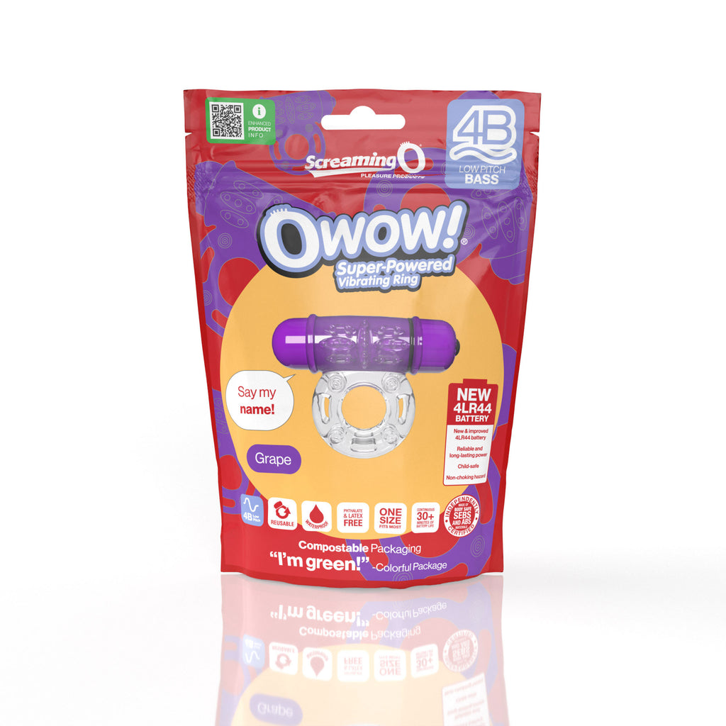 Screaming O 4b - Owow Super Powered Vibrating Ring - Grape by Screaming O from LoveMart Co.