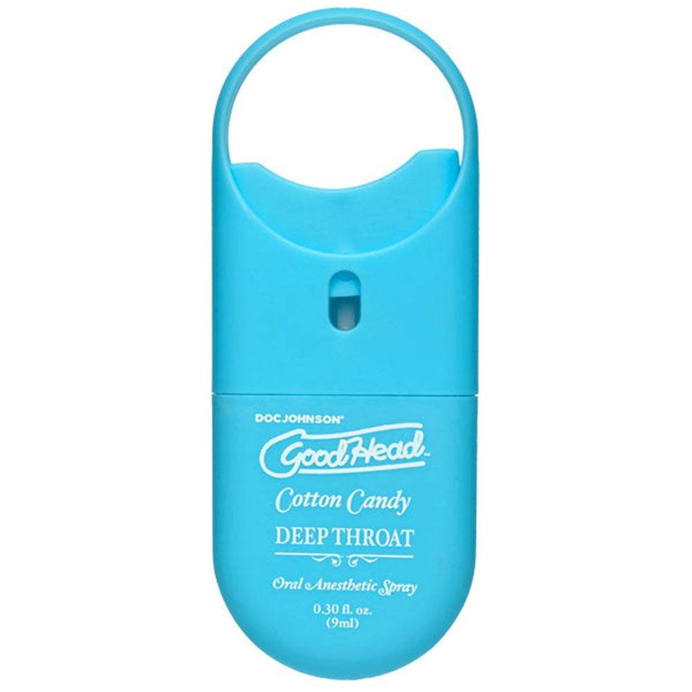Goodhead - Deep Throat Spray to-Go - Cotton Candy - 0.30 Fl. Oz. by Doc Johnson from LoveMart Co.