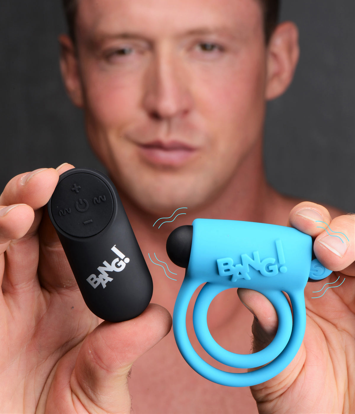 Bang - Silicone Cockring and Bullet With Remote Control by XR Brands from LoveMart Co.