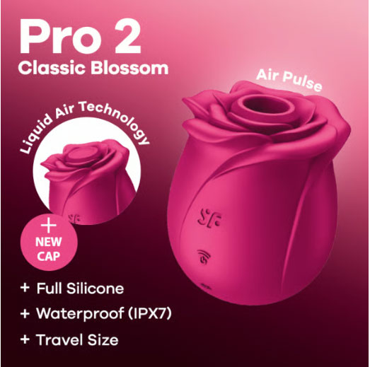 Pro 2 Classic Blossom - Plum by Satisfyer from LoveMart Co.