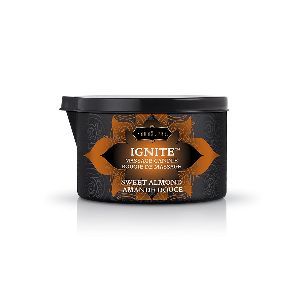 Ignite Sweet Almond Massage Candle - 6 Oz. by Kama Sutra from LoveMart Co.