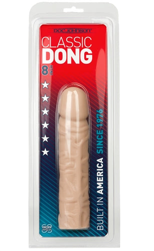 Classic 8 Inch Dong - White by Doc Johnson from LoveMart Co.