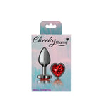 Deep Heart Gem Gunmetal Metal Plug - Sm by Viben from LoveMart Co.