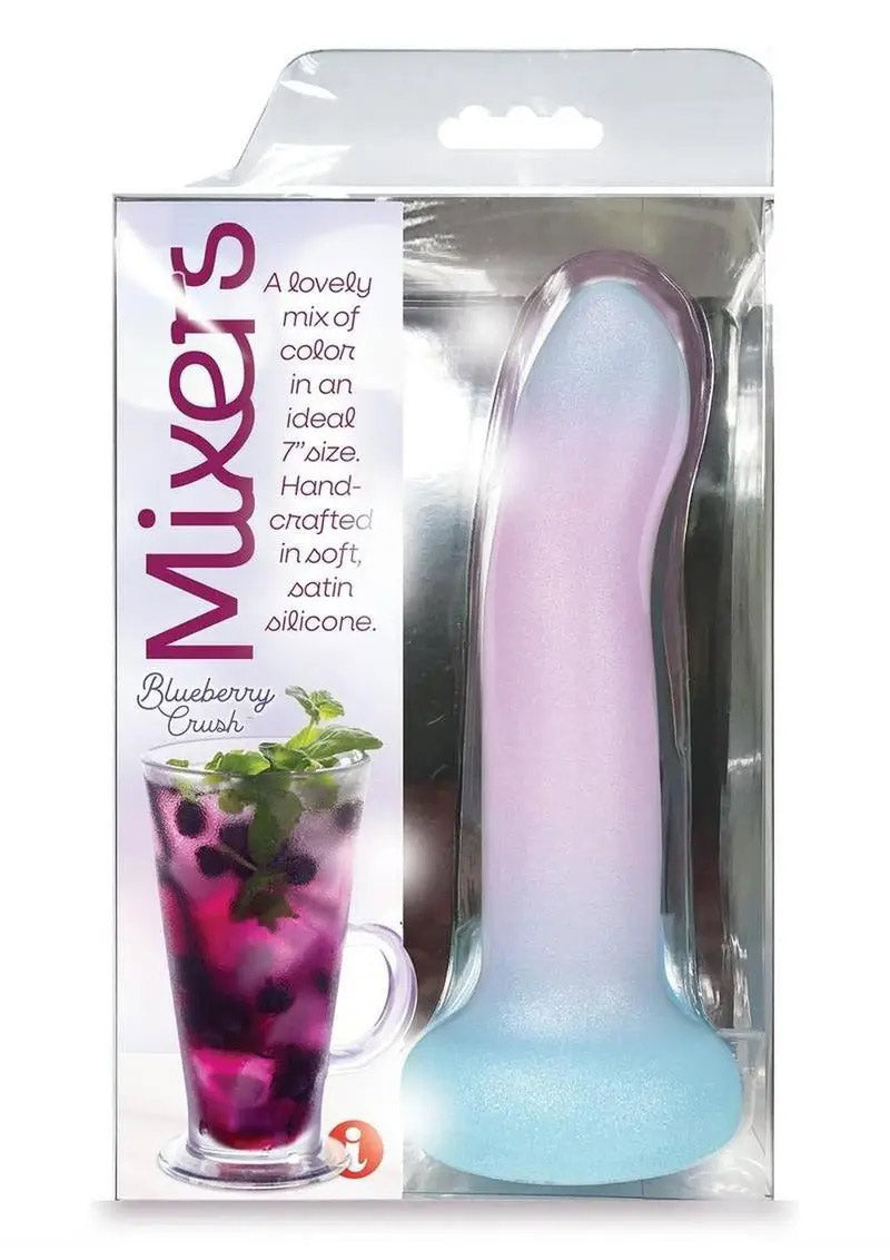 Mixers Blueberry Crush 8" Dildo - Pink Lavender Blue by Icon Brands from LoveMart Co.