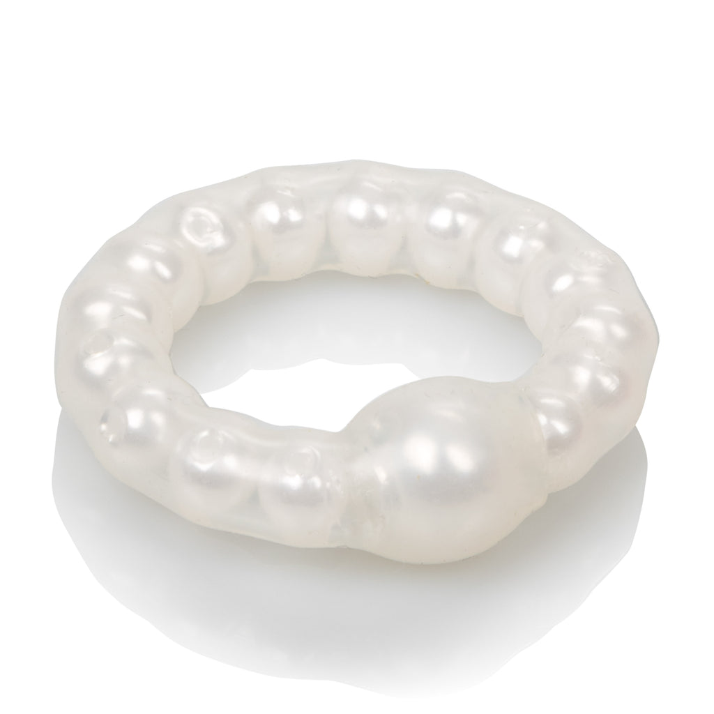 Pearl Beaded Prolong Rings - White by CalExotics from LoveMart Co.