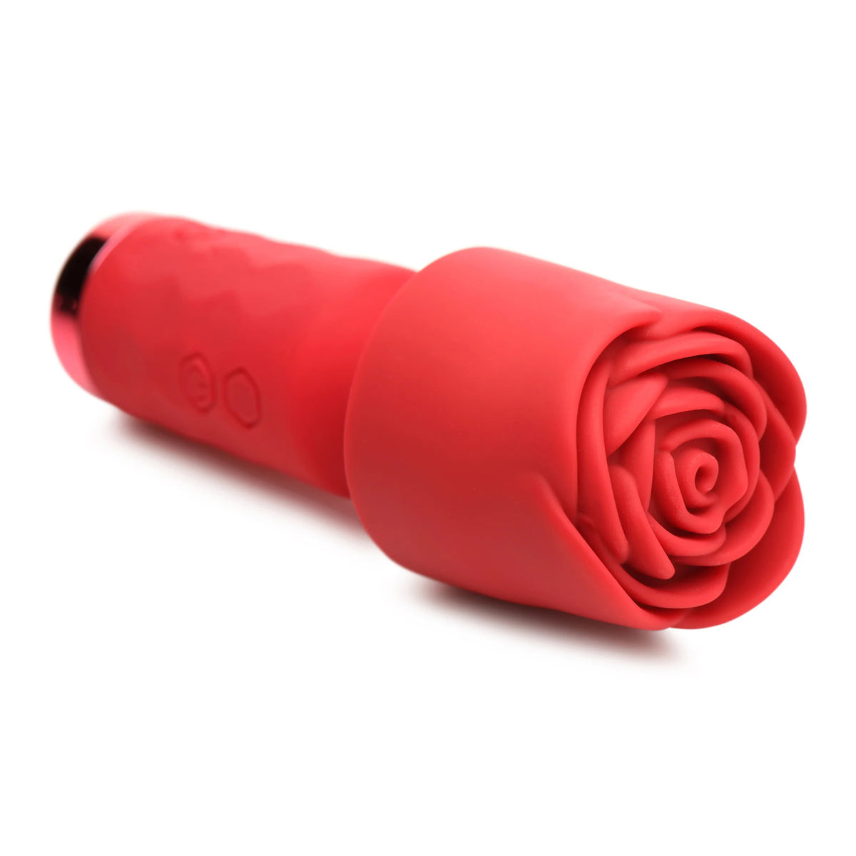 Pleasure Rose-Petite Mini Silicone Rose Wand by XR Brands from LoveMart Co.
