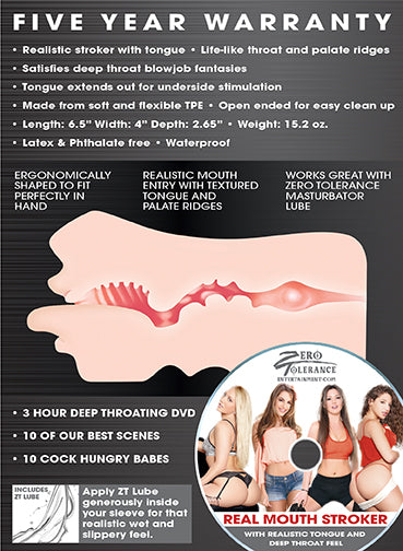 Real Mouth Stroker by Evolved Novelties from LoveMart Co.