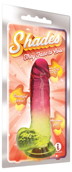 Shades - 8 Inch Gradient Dong - Pink and Yellow by Icon Brands from LoveMart Co.