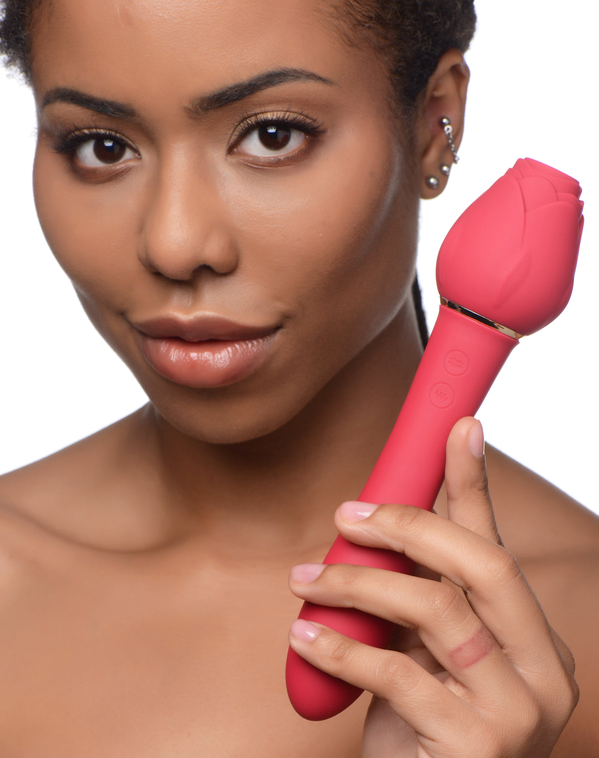 Bloomgasm - Sweet Heart Rose 5x Suction Rose and 10x Vibrator by XR Brands from LoveMart Co.