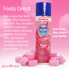 Skins Bubblegum Water Based Lubricant 4.4oz by Creative Conceptions from LoveMart Co.