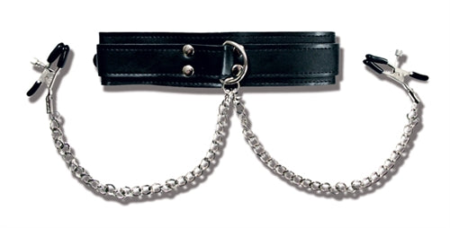 Collar With Nipple Clamps by Sportsheets from LoveMart Co.