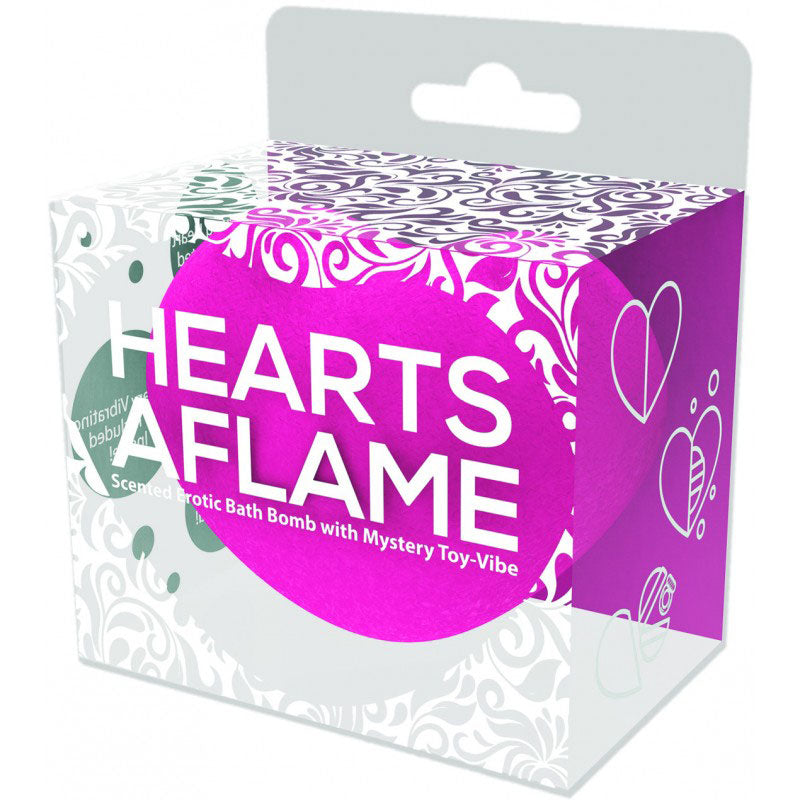 Hearts Aflame Erotic Lovers Bath Bomb by Hott Products from LoveMart Co.