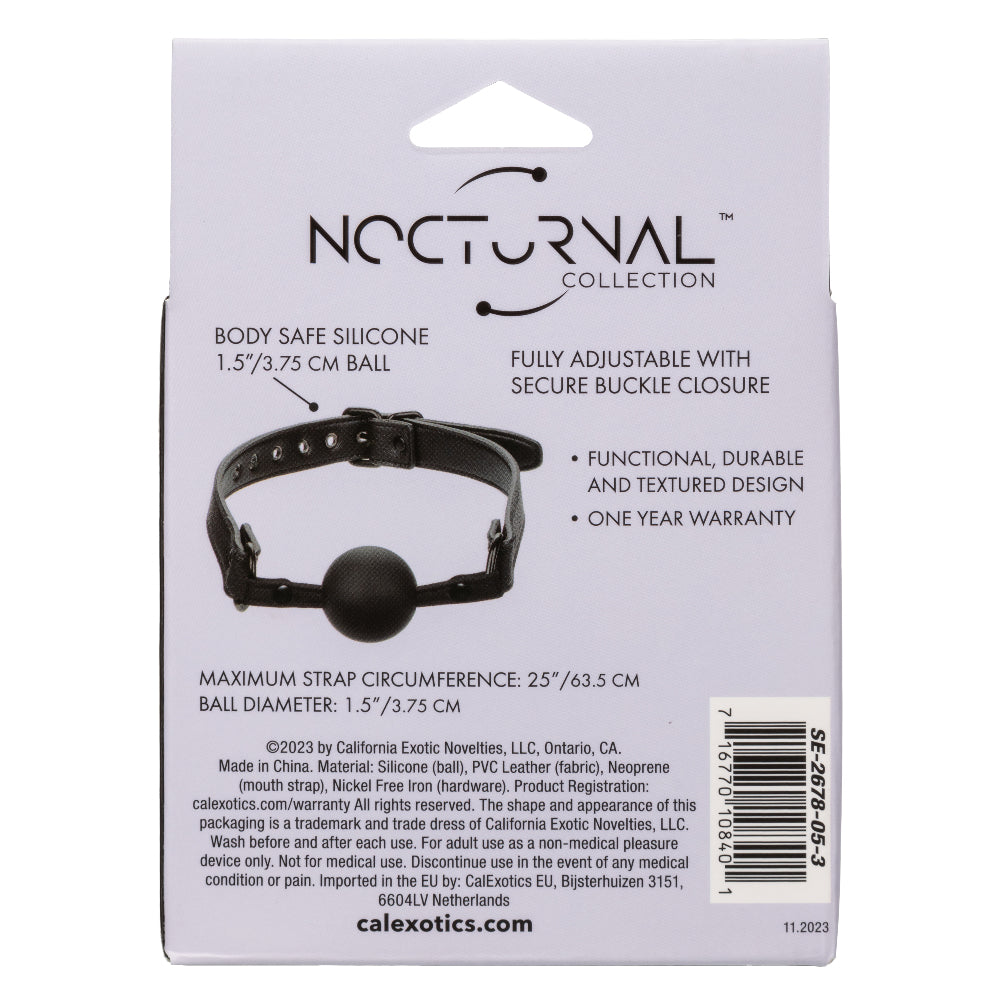 Nocturnal Collection Ball Gag by CalExotics from LoveMart Co.