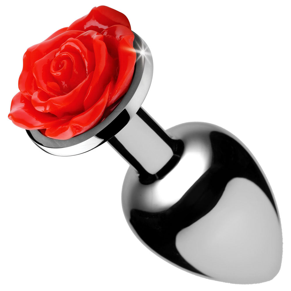 Rose Anal Plug - Small by XR Brands from LoveMart Co.