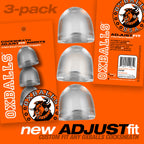Cocksheath Adjustfit 3 Pack Bullet Inserts by Oxballs from LoveMart Co.