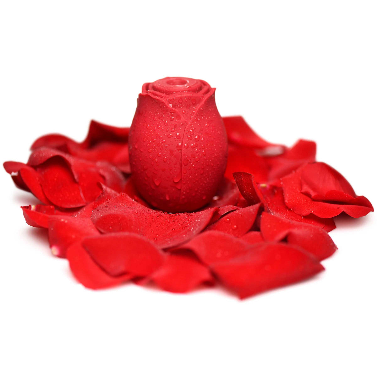 Mystic Rose Sucking and Vibrating Silicone Rose by XR Brands from LoveMart Co.
