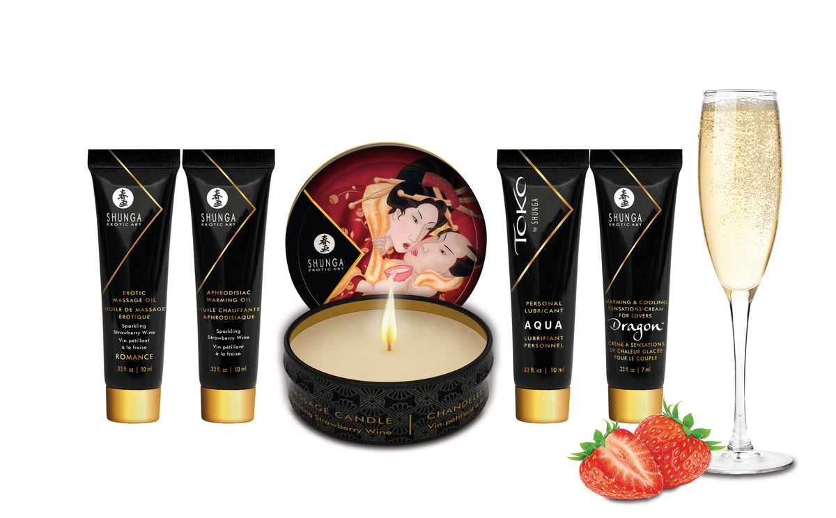 Geisha's Secrets Gift Set - Sparkling Strawberry by Shunga from LoveMart Co.