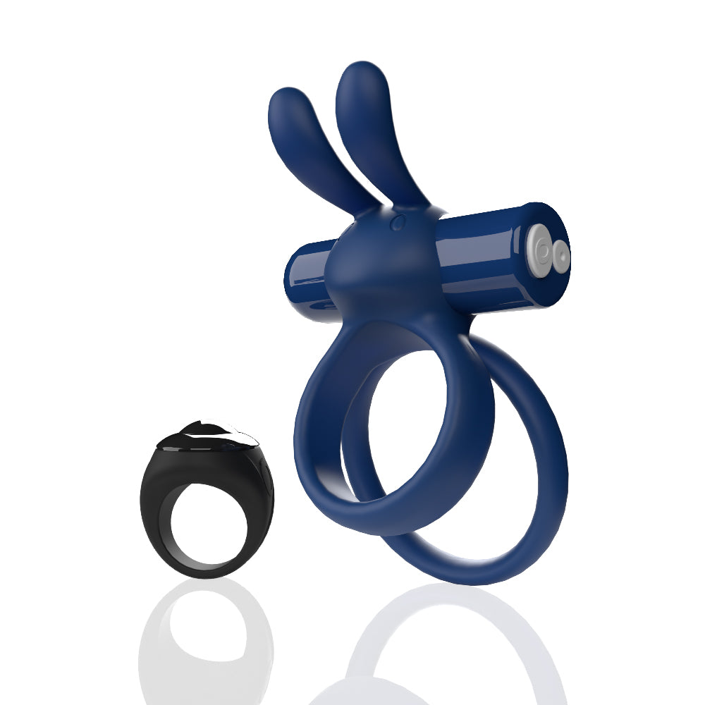 Screaming O Remote Controlled Ohare XL Vibrating Ring - Blue by Screaming O from LoveMart Co.