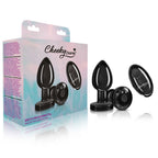 Vibrating Gunmetal Metal Remote Plug - Medium by Viben from LoveMart Co.