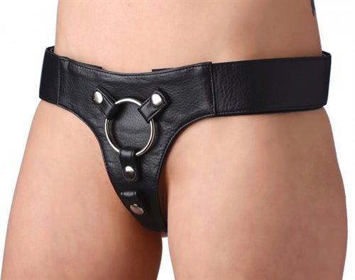 Domina Adjustable Wide Band Strap on Harness by XR Brands from LoveMart Co.