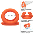 Alpha Liquid Silicone Tri-Ring by CalExotics from LoveMart Co.