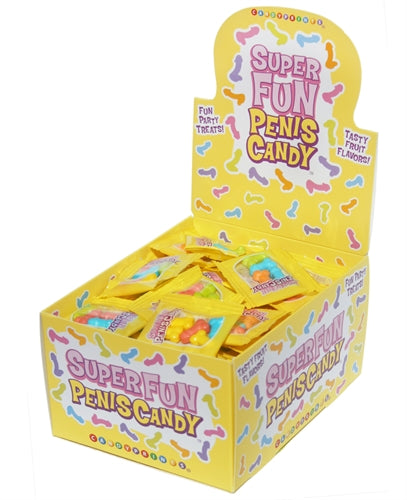 Super Fun Penis Candy - 100 Piece p.o.p Display - 3g Bags by Little Genie from LoveMart Co.