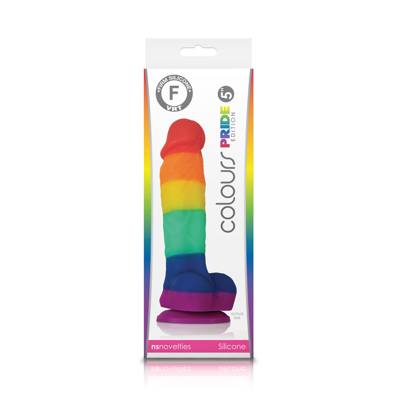 Colours Pride Edition - 5 Inch Dildo - Rainbow by nsnovelties from LoveMart Co.