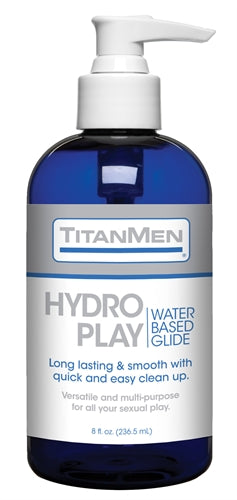 Titanmen Hydro Play Water Based Glide - Bulk - 8 Fl. Oz. by Doc Johnson from LoveMart Co.