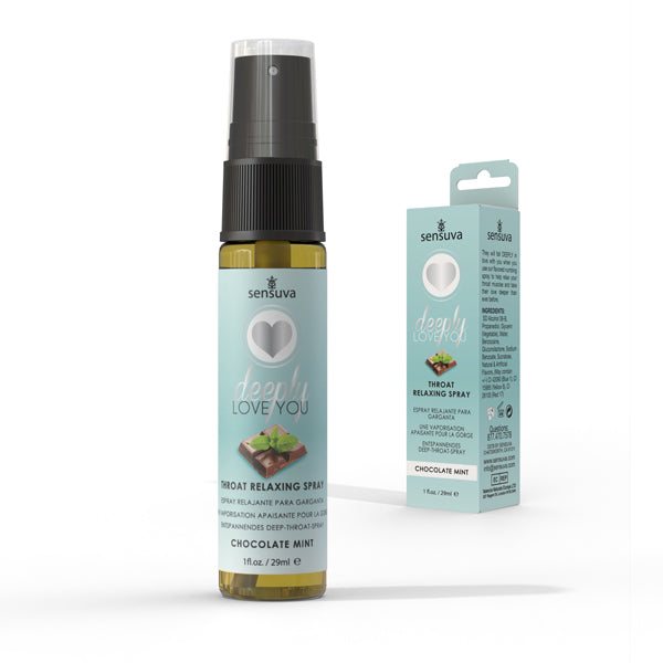 Deeply Love You Throat Relaxing Spray - Chocolate - 1 Fl. Oz. by Sensuva from LoveMart Co.