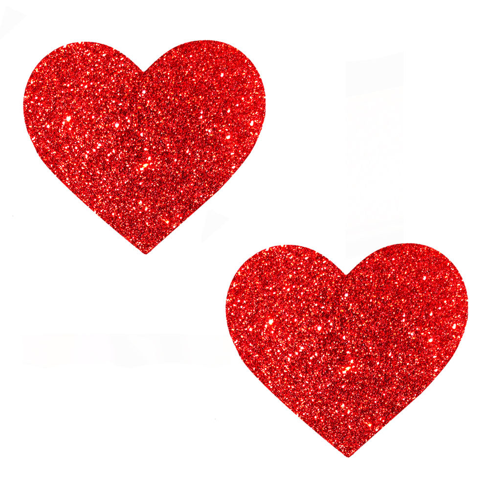 Ravish Me Glitter I Heart U Nipztix Pasties by Neva Nude from LoveMart Co.