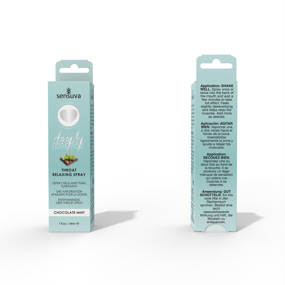 Deeply Love You Throat Relaxing Spray - Chocolate - 1 Fl. Oz. by Sensuva from LoveMart Co.