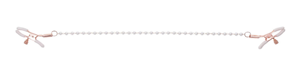 Peaches N Creame Pearl Nipple Clamps by Sportsheets from LoveMart Co.